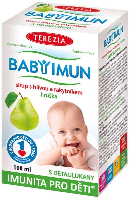 Terezia Baby Imun sirup s hlívou a rakytníkem hruška 100 ml