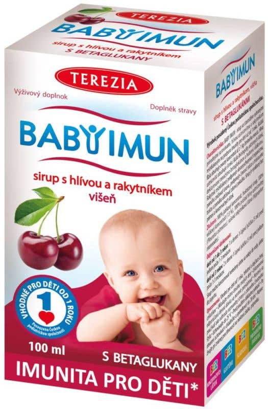 Terezia Baby Imun sirup s hlívou a rakytníkem višeň 100 ml