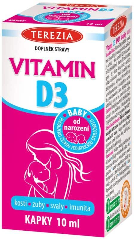 Terezia Vitamin D3 400 IU kapky 10 ml