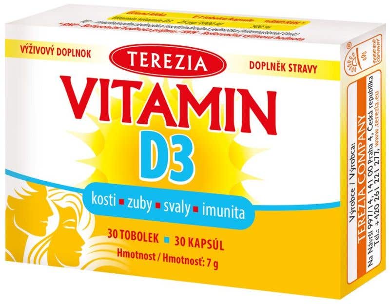 Terezia Vitamin D3 1000 IU 90 tobolek