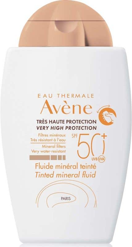 Avene Sun Tónovací minerální fluid SPF 50+ pro přecitlivělou, intolerantní nebo alergickou pleť 40 ml