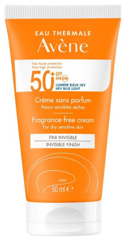 Avene Sun Krém SPF 50+ bez parfemace 50 ml