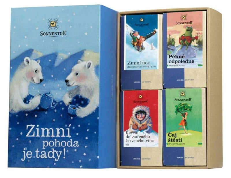 Sonnentor Dárková kazeta čajová - Zimní pohoda BIO - Expirace 30/06/2025