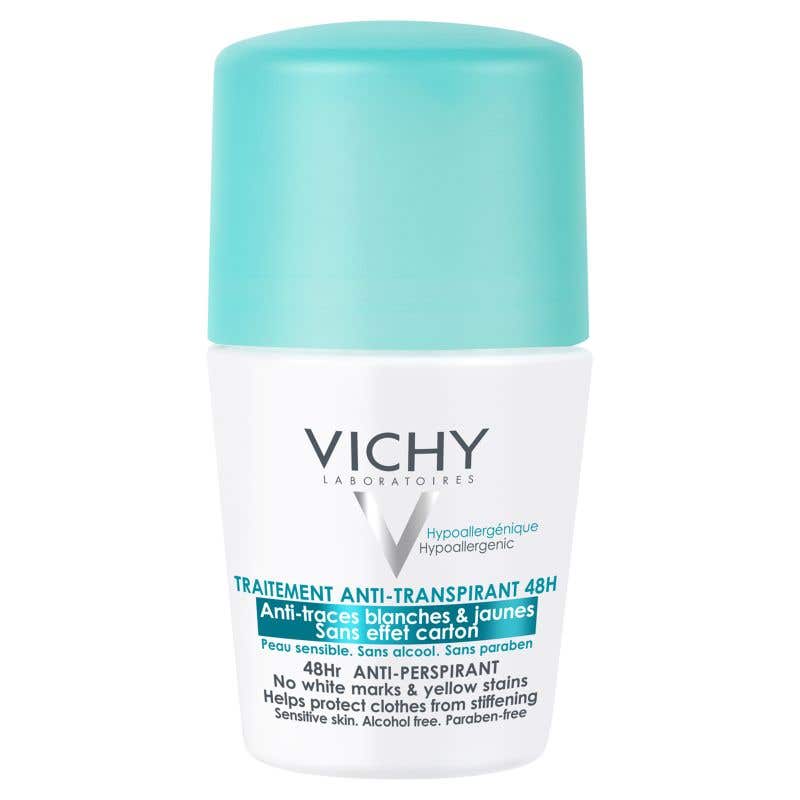 Vichy Antiperspirant 48h Dezodorant proti nadmernému poteniu bez škvŕn - gulička 50ml