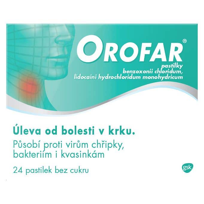 Orofar 1mg/1mg 24 pastilek