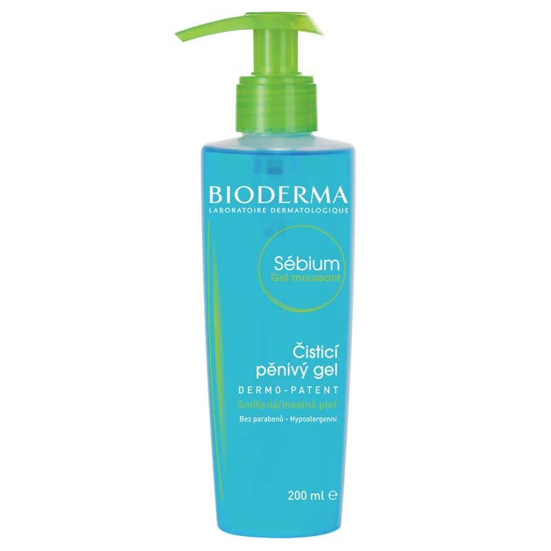 Bioderma Sébium Gel Moussant čistící gel na akné pumpa 200ml
