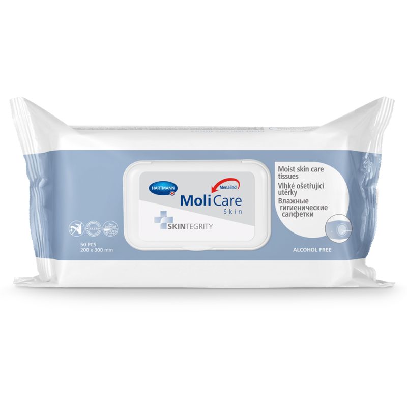 MoliCare skin Vlhké ošetřujícící ubrousky 50 ks