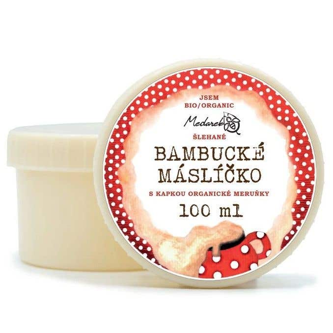 Medarek Šlehané bambucké máslíčko s kapkou meruňky BIO 100 ml