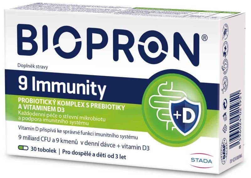 Walmark Biopron9 Immunity s vitaminem D3 30 tobolek