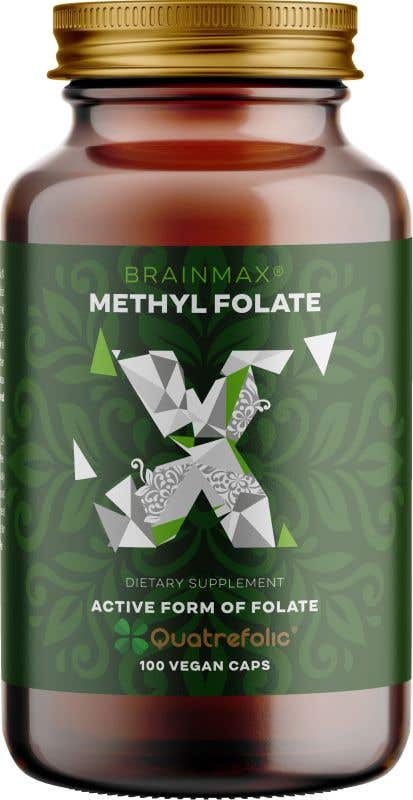 BrainMax Methyl Folate - Kyselina listová v aktivní formě 100 rostlinných kapslí