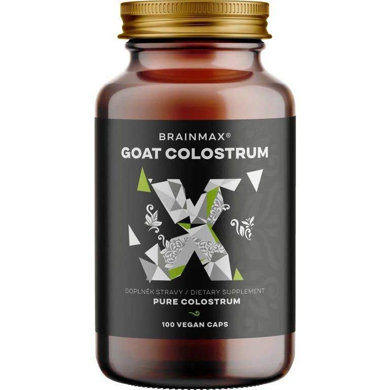 BrainMax Goat Colostrum - Kozí kolostrum 250 mg 100 rostlinných kapslí