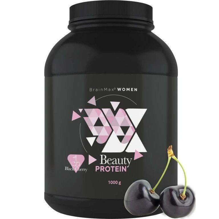 BrainMax Women Beauty Protein Black Cherry – Protein pro ženy Černá třešeň 1000 g