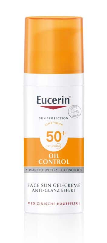 Eucerin Sun Ochranný krémový gel na opalování na obličej Oil Control SPF 50+ 50ml