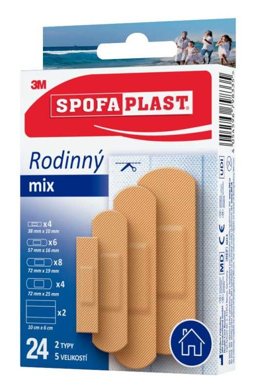 3M Spofaplast 603 Rodinný mix náplastí 24 ks