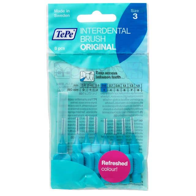 TePe Original mezizubní kartáčky 0,6 mm modré, 8 ks