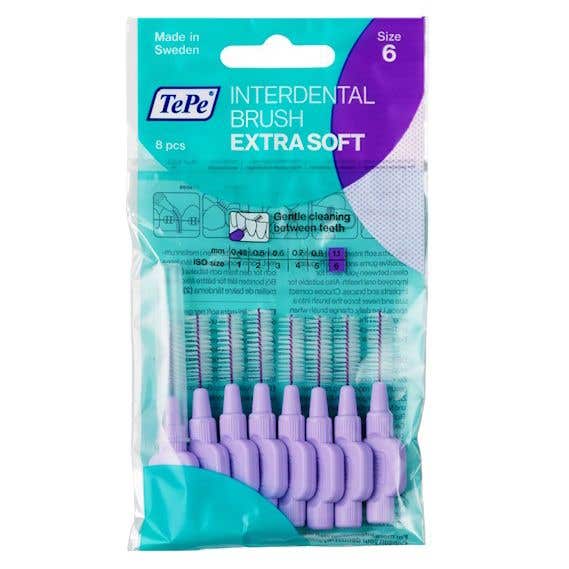 TePe Extra soft medzizubné kefky 1,1 mm svetlo fialové, 8 ks