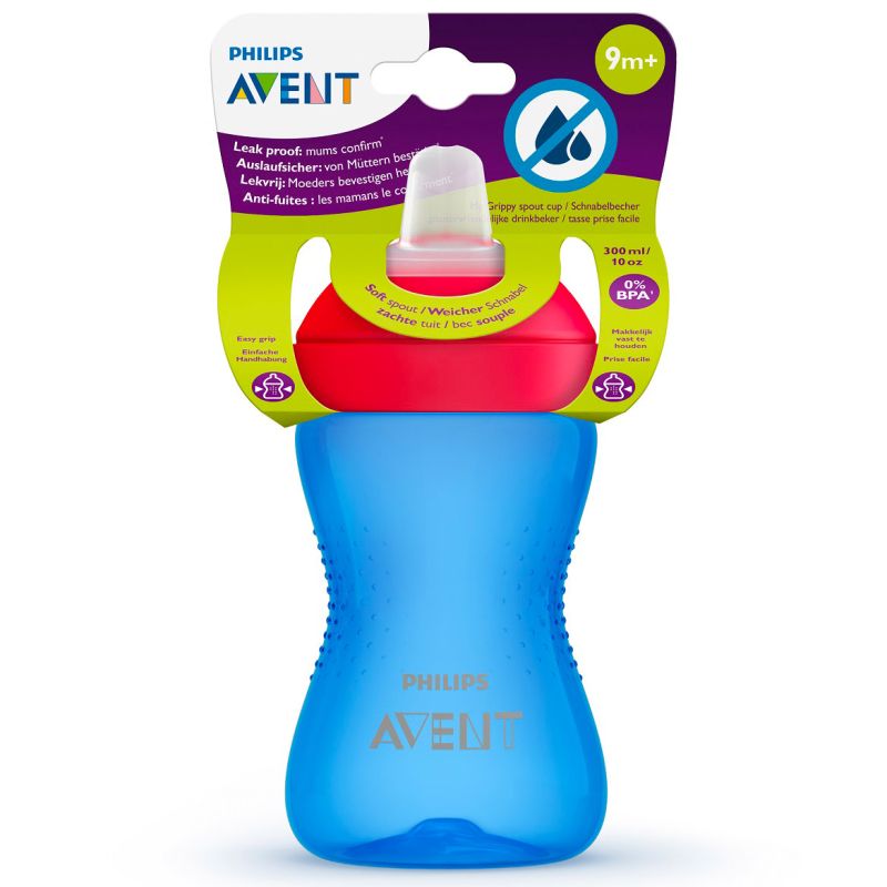 Avent Hrnček Grippy 300ml s jemnou hubičkou chlapec