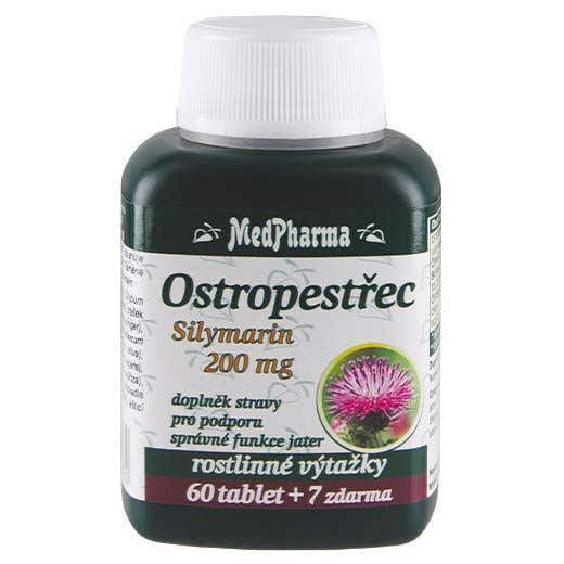 MedPharma Ostropestřec silymarin 200 mg 67 tablet