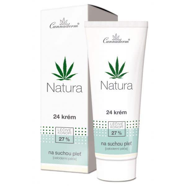 Cannaderm Natura 24 krém na suchou pleť 75g