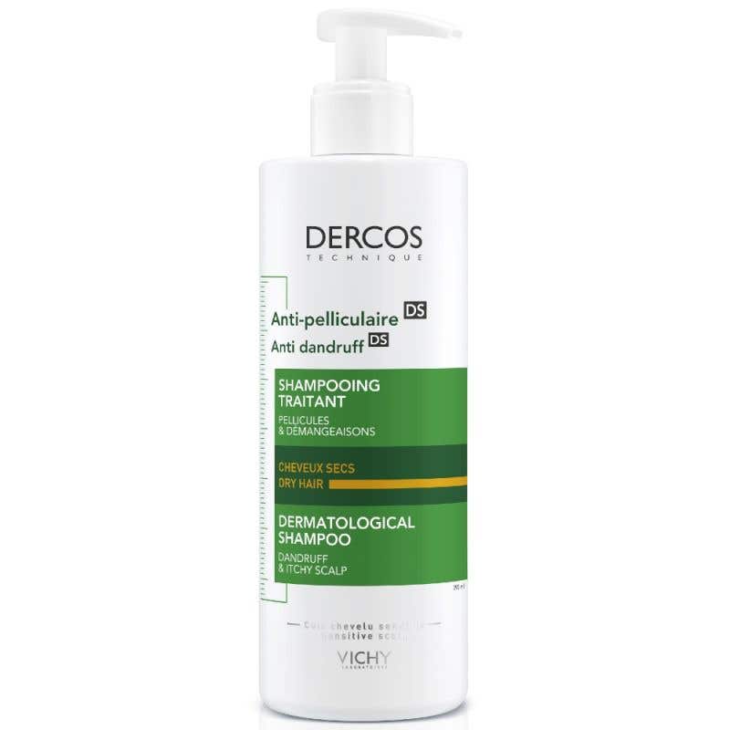 Vichy Dercos Šampon proti lupům suché vlasy 390 ml