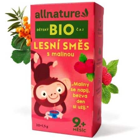 Allnature Dětský čaj Lesní směs s malinou BIO 20x1,5 g