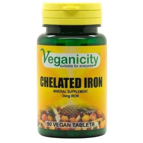 Veganicity Iron chelát železa 24 mg 90 vegán tabliet