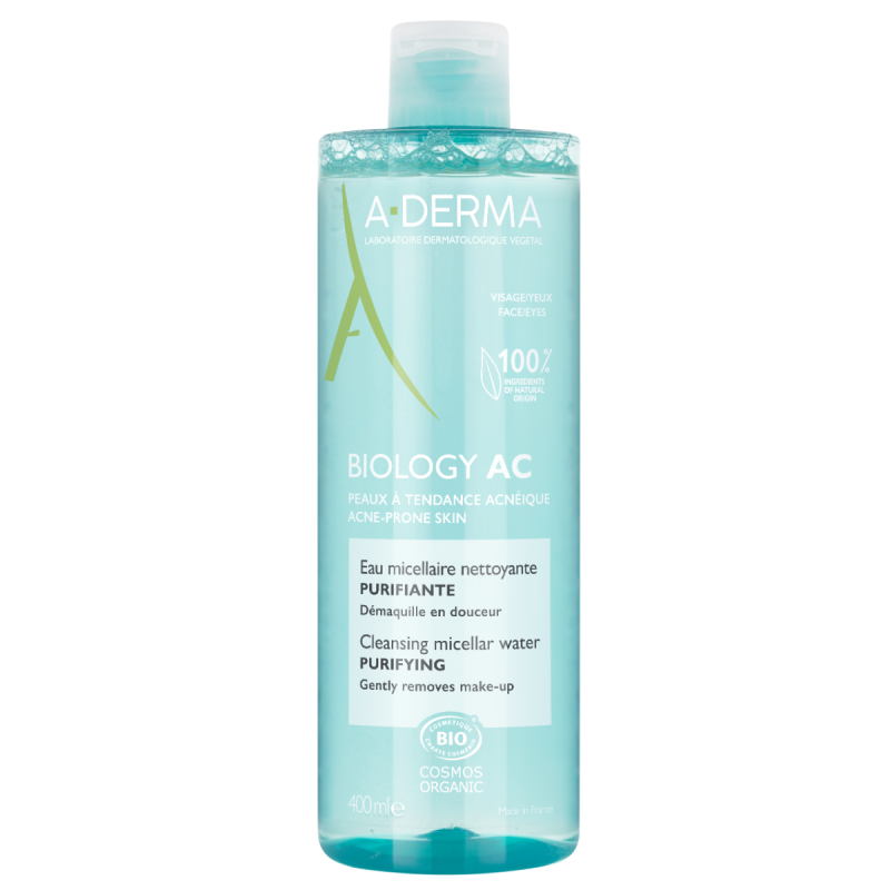 A-Derma Biology AC Čisticí micelární voda BIO 400 ml