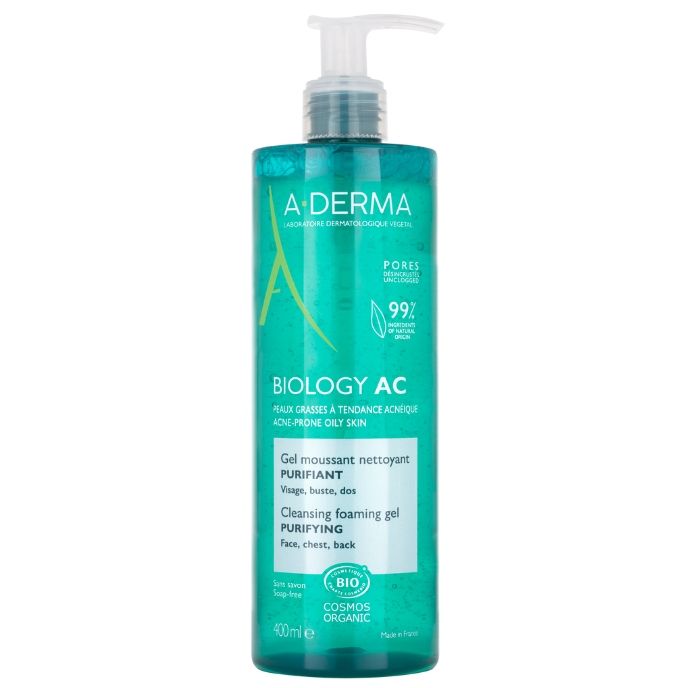 A-Derma Biology AC Čisticí pěnivý gel BIO 400 ml