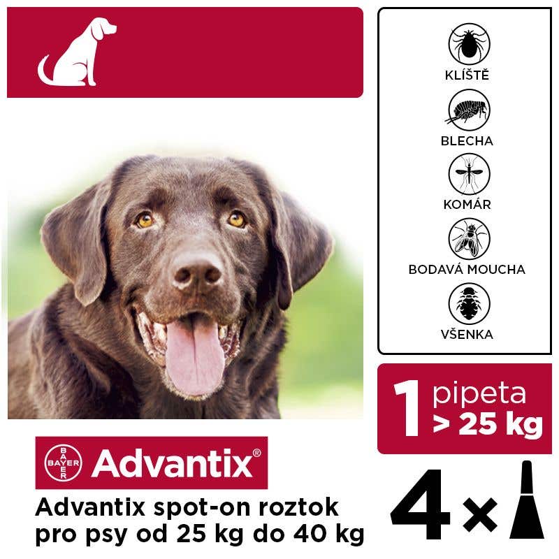 Advantix Antiparazitikum pro psy nad 25kg spot-on 4x4ml