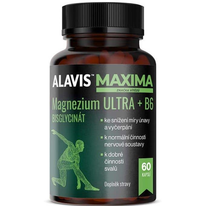 Alavis Maxima Magnezium Ultra + B6 60 kapslí