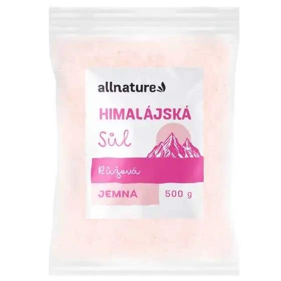 Allnature Himalájská sůl růžová jemná 500 g