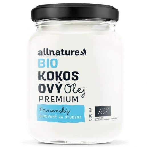 Allnature Kokosový olej panenský BIO 500 ml