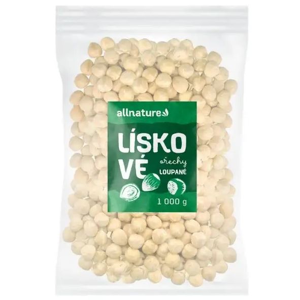 Allnature Lískové ořechy loupané 1000 g