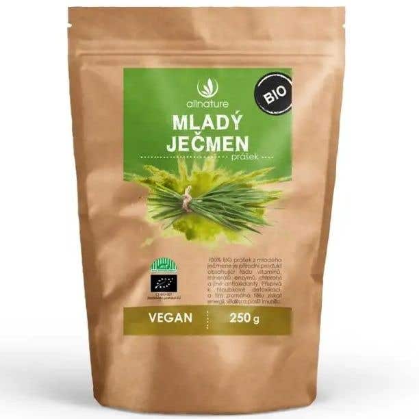 Allnature Mladý ječmen prášek BIO 250 g