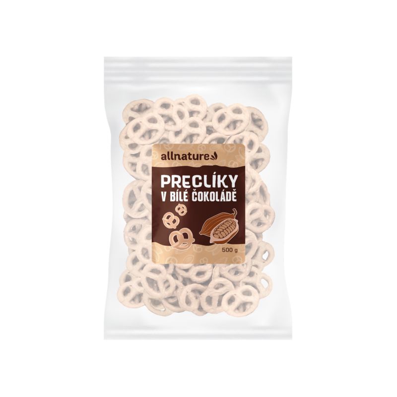 Allnature Preclíky v bílé čokoládě 500 g