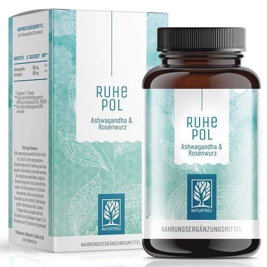 Naturtreu Ashwagandha a Rhodiola rosea pro klidnou duši 120 veganských kapslí