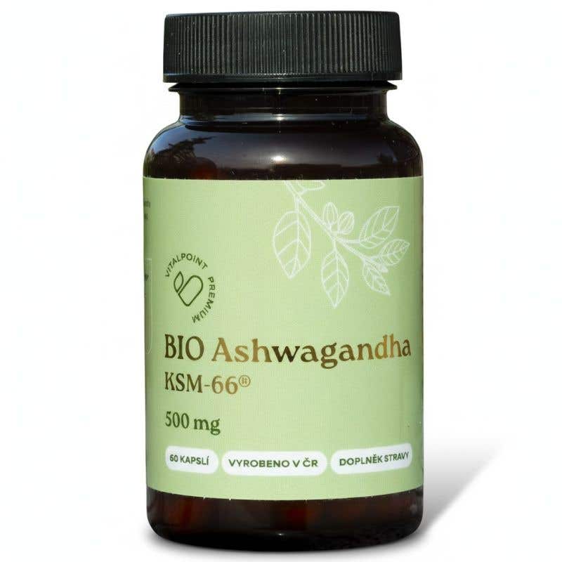 Vitalpoint Premium Ashwagandha extrakt KSM-66® BIO 60 kapslí