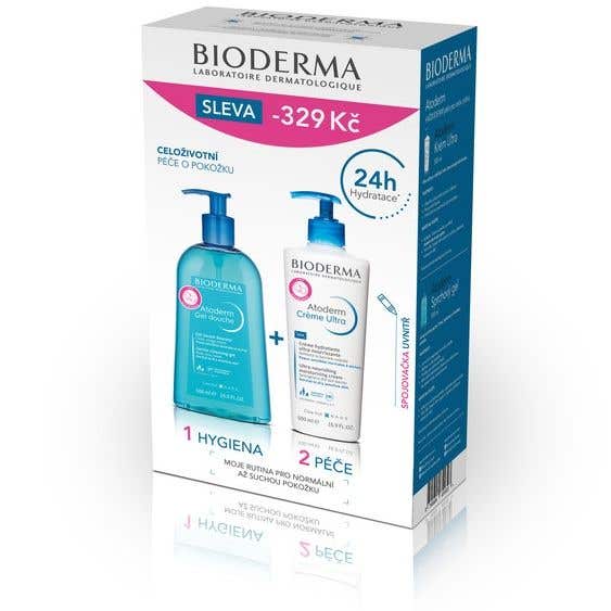 Bioderma Atoderm Krém Ultra 500 ml + Atoderm Sprchový gel 500 ml