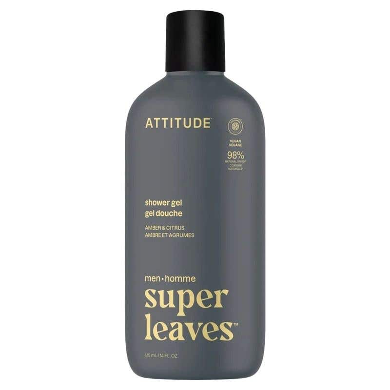 Attitude Super leaves Pánský sprchový gel – Amber a Citrus  415 ml