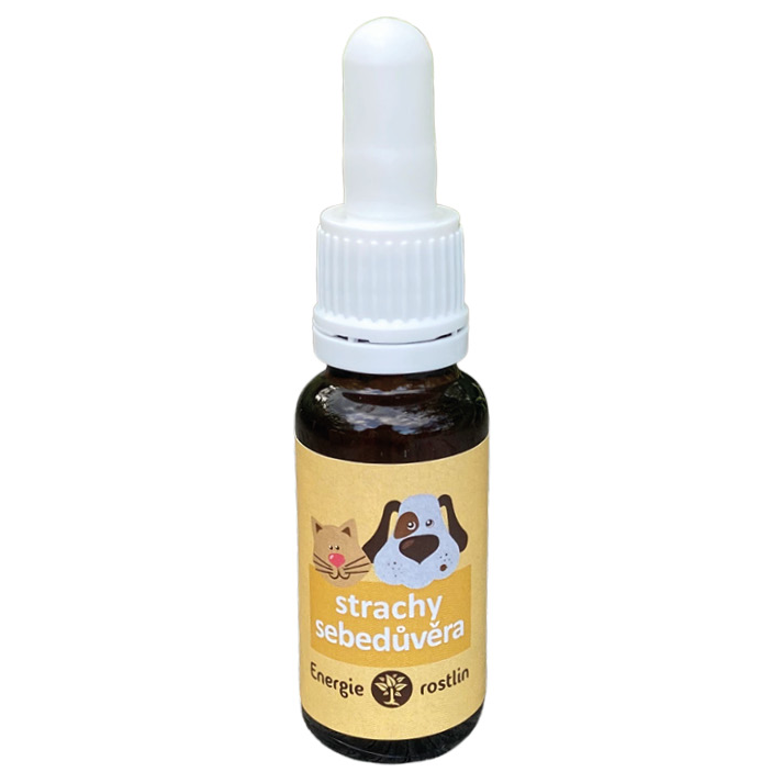 Energie rostlin Bachovy esence - Na strachy se sebedůvěrou pro psy a kočky 20 ml