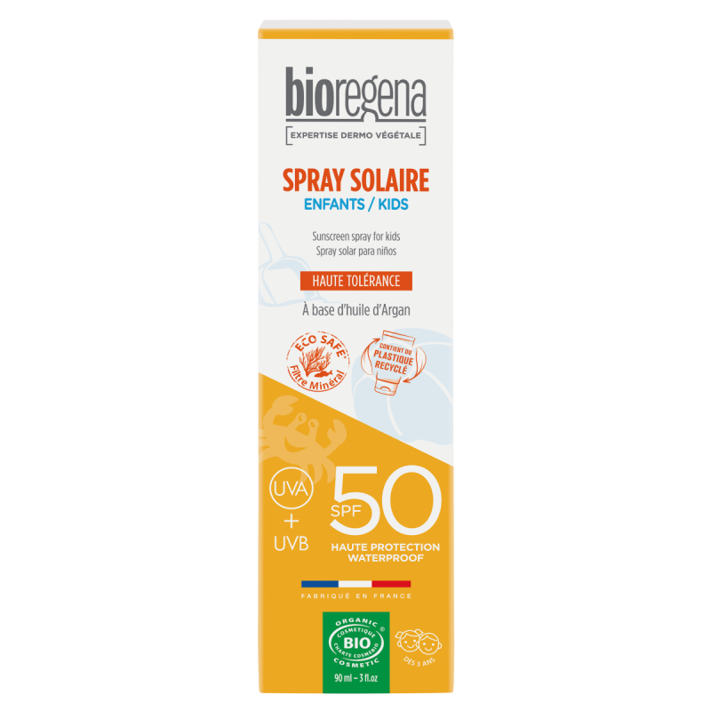 Bioregena Organický sprej na opalování SPF 50 pro děti BIO 90 ml