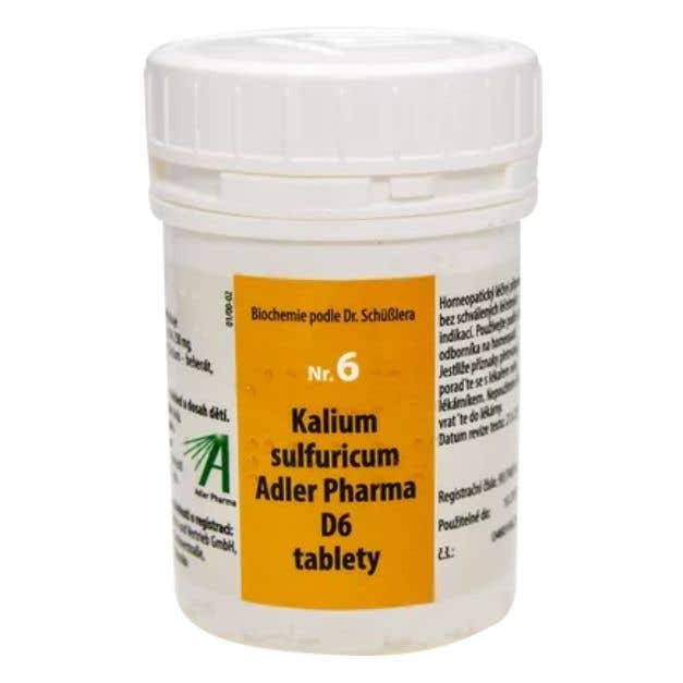 Adler Pharma Schüsslerovy soli – Nr. 6 Kalium sulfuricum D6 1000 tablet