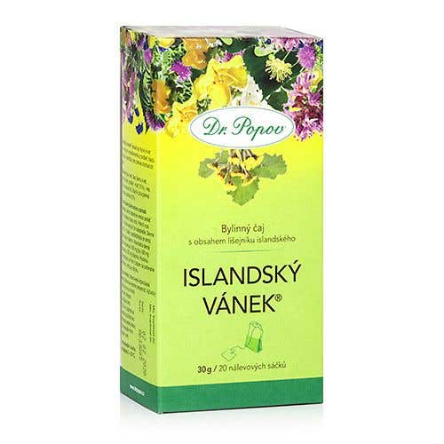 Dr. Popov Islandský vánok bylinný čaj vreckový 30 g
