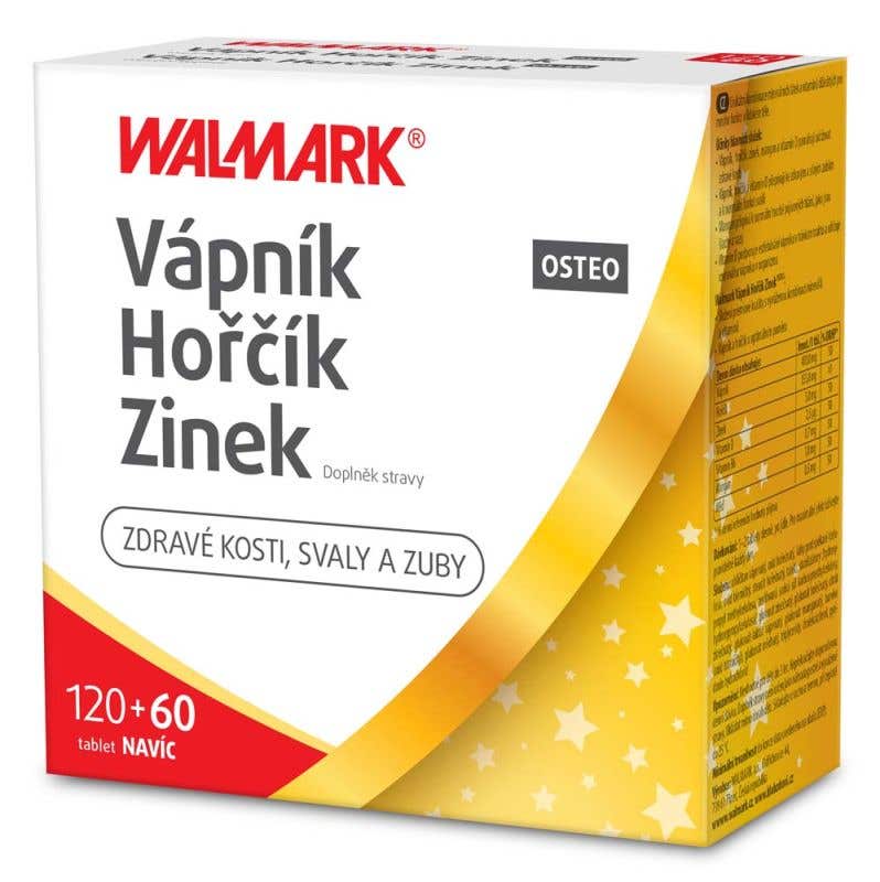 Walmark Vápník - Hořčík - Zinek OSTEO 120 + 60 tablet