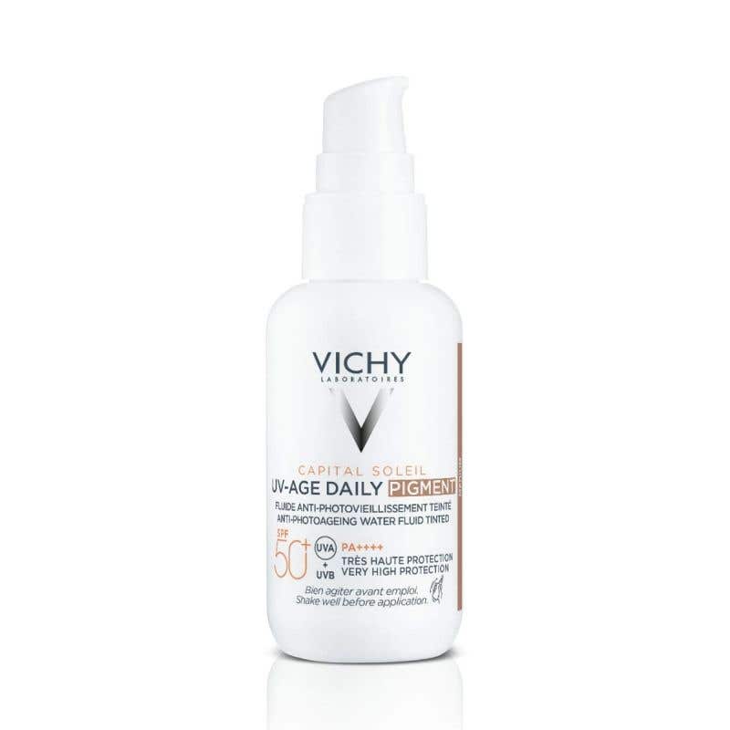 Vichy Capital Soleil UV-Age Daily SPF 50+ tónovaný fluid Medium 40 ml