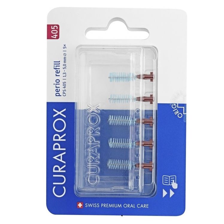 Curaprox CPS 405 Perio refill mezizubní kartáček tmavě červený 5 ks