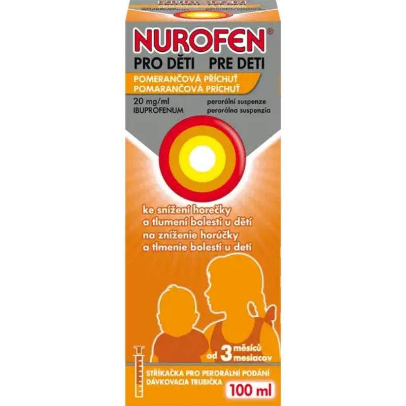 Nurofen Pro děti Pomeranč 20 mg/ml 100 ml