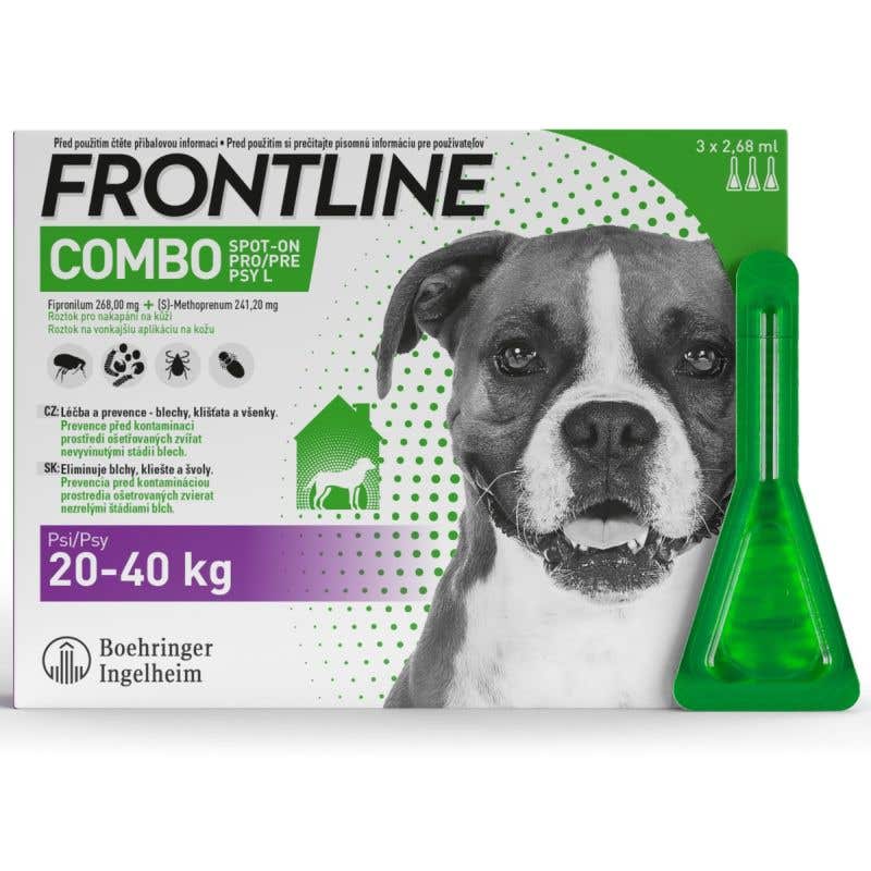 Frontline Combo Spot on pro psy L 20-40 Kg 3 ks