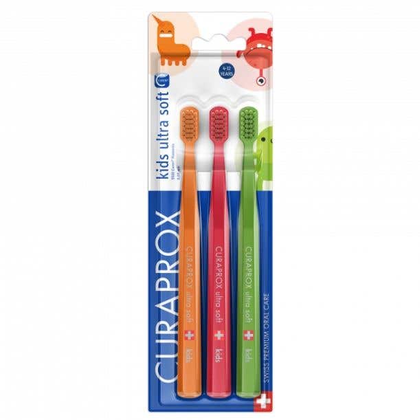 Curaprox CS Kids - Dětský kartáček 4-12 let 3 ks