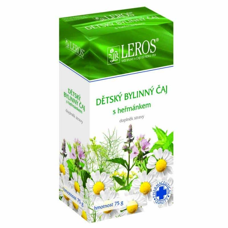 Leros Dětský bylinný čaj s heřmánkem sypaný 75g